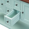 NicBex Console Table Vintage Entryway Table with Ample Storage Narrow Side Table with 4 Small Drawers and Bottom Shelf for Living Room - 4 of 4