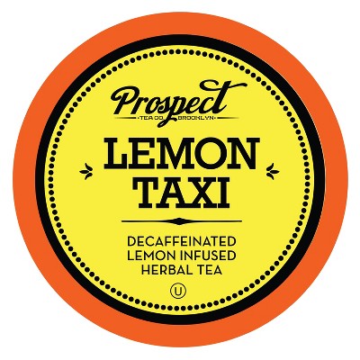Prospect Tea Decaffeinated Lemon Taxi Herbal Tea Pods for Keurig K-Cup Makers, 40 Count