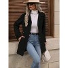 Coolmee Women's Winter Classic Outwear Overcoat with Pockets Casual Mid-thigh Single Breasted Pea Coat - 4 of 4
