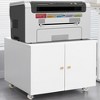 Office furniture Copier Cabinet 2 door steel copier stand mobile pedestal file Printer Stand - 4 of 4