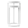 SEI Furniture Vicanno Terrazzo Outdoor Nesting Tables in White - 2 of 3