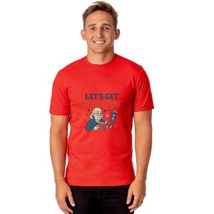 Men's 4th of July Let's Get Lit- Erature America Patriotic Funny T-Shirt - 1 of 4