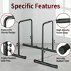 Belatt Pull-Up Bar, Adjustable Power Parallel Bars, Home Gym Strength Training Equipment with Removable Bench, 550-lb Capacity, Steel Frame, Black - 4 of 4