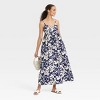 Women's Seersucker Maxi A-Line Dress - A New Day™ - 3 of 3