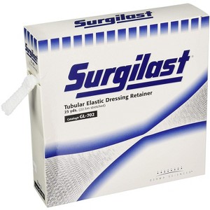 Derma Sciences GL702 Size 2 Surgilast Tubular Elastic Dressing Retainer, 8 in. x 25 yd (Box of 1) - 1 of 4