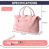 Travel bag, weekend travel bag,men's and women's small fitness bags,overnight luggage bag with pull rod cover,travel essentials - 4 of 4