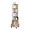 NicBex 5/6-Tier Rotating Bookcase,Space-Saving Storage Shelves with baffles,Round Bookshelf Tower for Bedroom,Living Room,Office - 2 of 4