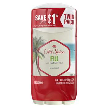 Old Spice Men's Deodorant Aluminum-Free Fiji with Palm Tree Deodorant - Scented - 3oz/2pk