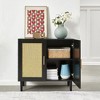 Buffet Cabinet With Storage, Rattan Storage Cabinet With Doors And Adjustable Shelves, Modern Sideboard Cabinet For Hallway Entry Living Room - 3 of 4