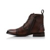 Polar Fox Mens Brooke MPX806061D Lace-up HIgh Top Woven Fashion Dress Boots with Zipper Closure - 4 of 4