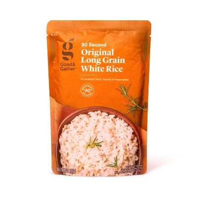 90 Second Long Grain White Rice Microwavable Pouch  - 8.8oz - Good & Gather™