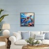 Stupell Industries Rainbow Sea Turtle & Bubbles Floating Frame Canvas Art - 3 of 4