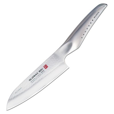 Global Sai Stainless Steel 5 Inch Santoku Knife