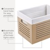 Creative Scents Wooden Tan Storage Bins - Extra Small - image 4 of 4