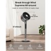 HYKOLITY Large Pedestal Fan 120° Quiet Oscillating Fan for Bedroom Air Circulator Standing Fans With Remote DC Motor 20db 12H Timer 12 Speeds 5 Modes - 2 of 4