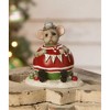 Bethany Lowe 4.75 In Nibbles In Ornament Figurine Mouse Candy Canes Animal Figurines - 3 of 3