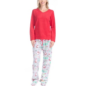 Goodnight Kiss Women's Cozy Up 3 Piece Pajama Set - 1 of 4