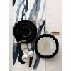 Silver Spoons Elegant Disposable Plastic Plates for Party, Heavy Duty Black Disposable Plate Set, (10 PC) - Baroque - 2 of 3