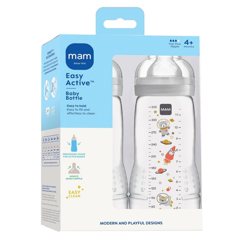 MAM 11 fl oz Easy Active Baby Bottle - 2pk, 2 of 7