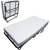 RONSHIN Folding Bed with 5" Memory Foam Mattress, Folded Bed on Wheels, Metal Frame for Guest Bedroom Office, Space Saving Roll Away Bed for Adults - 2 of 4