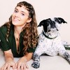 DIPHDA Luxury Match Your Pet Gift Box – Eco-friendly Vegan Leather Collar in Green w/ Tiger Eye Charm + Satelittle Triangle Crystal Necklace (Silver) - 4 of 4