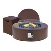 42-inch Outdoor Round Fire Pit Table Propane for Outside Patio with Tank Cover and Wind Guard - 2 of 4