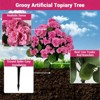 2-Pack Silk Begonia Tree DIY Kit - Artificial Flowers for Home Decor, Wedding Centerpieces, Flower Arranging Crafts - Premium Gift Set - 3 of 4