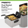 Presto ProFry 8-Cup Deep Fryer with 1800-Watt Immersion Element for Quick Preheating and Fast Oil Temperature Recovery, Stainless Steel - 2 of 4