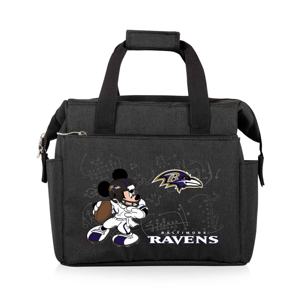 Photos - Food Container NFL Baltimore Ravens Mickey Mouse On The Go Lunch Cooler - Black