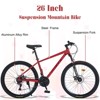 Aukfa Mountain Bike, 26 inch Wheels, 24 Speed Adult Bikes, Suspension Fork, Double Disc Brake, 16 inch Frame Bicycle for Men/Women - 3 of 4