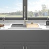 Gulches 30"x22" White Granite Composite Workstation Drop-in Kitchen Sink with Accessories - 4 of 4