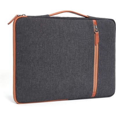 Hachikiko 14 Inch Laptop Sleeve Case,Double-Sided Water-Resistant Sleeve with Handle & 2 Pockets, Slim Lightweight Laptop Bag