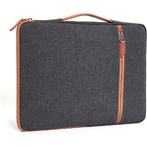 Hachikiko 14 Inch Laptop Sleeve Case,Double-Sided Water-Resistant Sleeve with Handle & 2 Pockets, Slim Lightweight Laptop Bag - 1 of 4