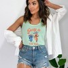 Simply Sage Market Women's Party In The USA Hot Dog  Racerback Tank - 2 of 4