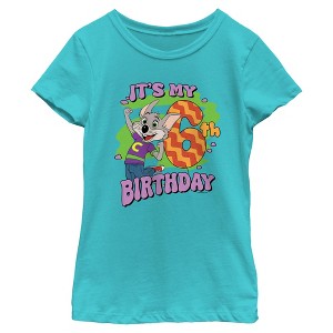 Girls Chuck E. Cheese It's My 6th Birthday T Shirt - 1 of 4