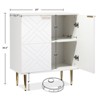 Sideboard Storage, Modern Accent Cabinet with 2 Decorative Embossed Pattern Doors, Sideboard Buffet Cabinet for Kitchen, Dining Room, Living Room - 4 of 4