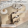 47.2" Buffet Cabinet w/ 3 Drawers & 2 Doors, Storage Sideboard with Adjustable Shelves for Kitchen, Dining & Living Room - 3 of 4