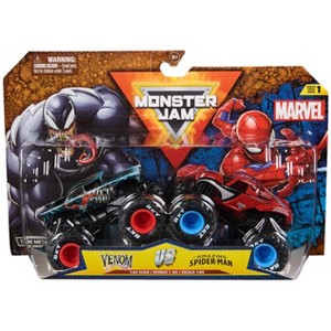 Monster Jam Marvel Official Venom Vs Amazing Spider-Man Die-Cast Monster Trucks - 1 of 4