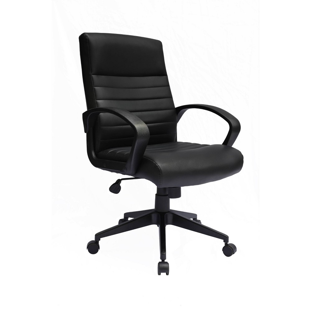 Photos - Computer Chair BOSS Ribbed Back Task Chair Black -  Office Products 