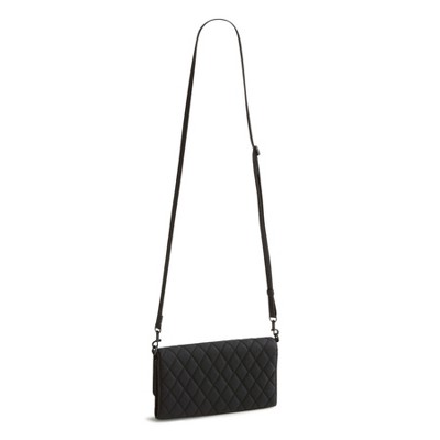 Vera Bradley Women's Outlet Cotton Wallet Crossbody Bag Moonless Night — фото 2