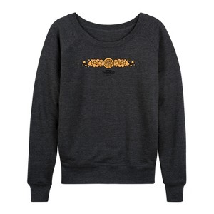 Women's - Marvel - Fantastic 4 Thing Lightweight French Terry Wide Neck Long Sleeve Shirt - 1 of 4