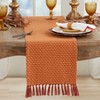 Saro Lifestyle Recycled Woven Table Runner, 13"x72", Orange - 3 of 3