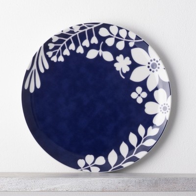 Blue and White Porcelain Floral 4-Piece Place Setting