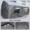 SEVOBAL Carports and Storage Sheds Heavy Duty Portable Carport Garage for Outdoor Vehicle and Equipment Protection, Grey, 238.6"*114.1"*111" - 3 of 4