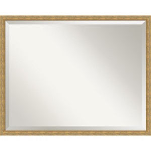 Mila Beveled Wood Framed Bathroom Vanity Wall Mirror - 1 of 4