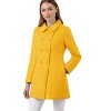 INSPIRE CHIC Women's Christmas Peter Pan Collar Double Breasted Long Trench Winter Pea Coat - 2 of 4