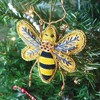 Gloria Duchin Beaded Bee Tree Ornament - 2 of 3