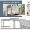 NicBex Console Table with 2 Drawers and 1 Open Bottom Storage Shelf,Stylish Entryway Table with Round Knobs,Modern Couch Table for Living Room - 4 of 4