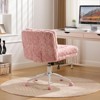 Sevobal Task and Office Chairs Wider Seat Office Chair Adjustable Desk Chair Swivel Office Chair Vanity Chair, Pink, 25.5"*11.4"*23.2" - 4 of 4