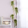 Farmlyn Creek 4 Piece Small Ceramic Window Hanging Planters for Fence, 4 Inch Pots for Succulents, Indoor, Outdoor Flowers - 2 of 4